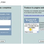 Opciones del traductor Babel Fish