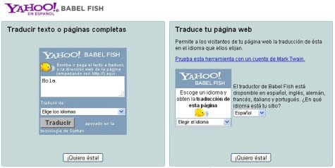 Yahoo Babel Fish on Un Traductor A Tu Blog Con Babel Fish De Yahoo     Acercadeinternet