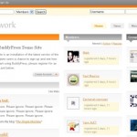 Un ejemplo de red social creada con BuddyPress