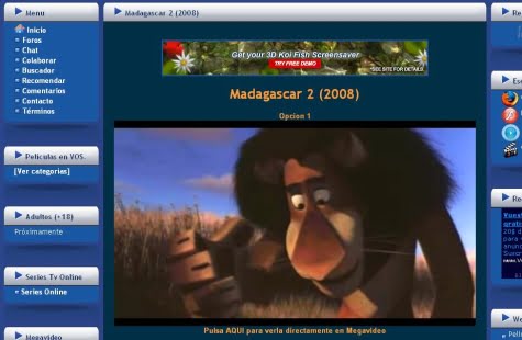 Viendo Madagascar 2 con Divxonline