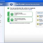 Pantalla de trabajo de ZoneAlarm