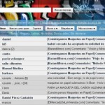 Bandeja de entrada de Gmail usando el tema "Grafiti"