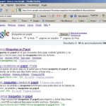 Resultados de búsqueda mostrando el escaneo de Finjan SecureBrowsing en Firefox