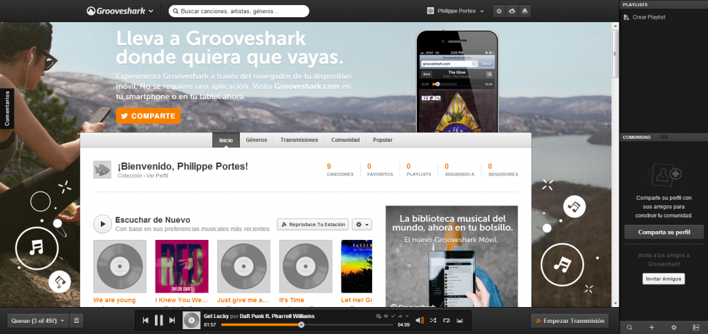 Captura Grooveshark