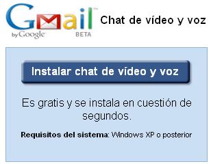 Instala el plugin de videochat de Gmail