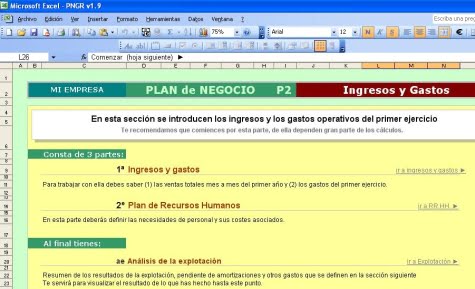 Ingresos y Gastos en Plan Negocio