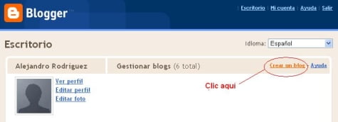 Creando el Blog en Blogger