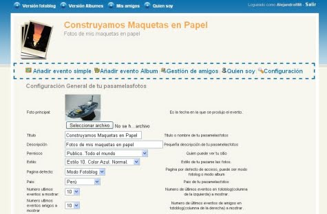 Construyendo un Fotoblog