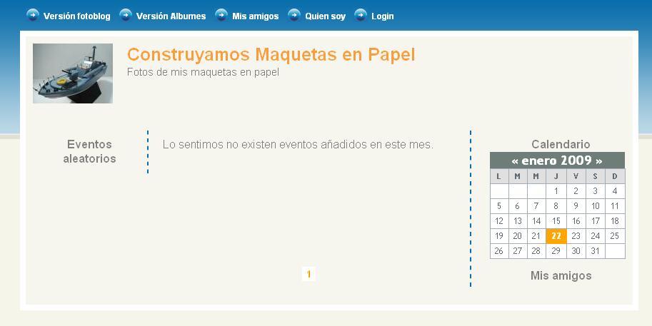 Mi propio Fotoblog de maquetas configurado