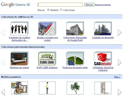 Sitio oficial de Google Galer?a 3D