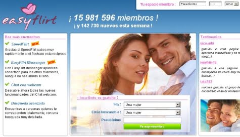 Sitio oficial de Easyflirt