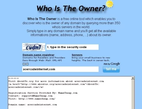 Resultados en Who is The Owner