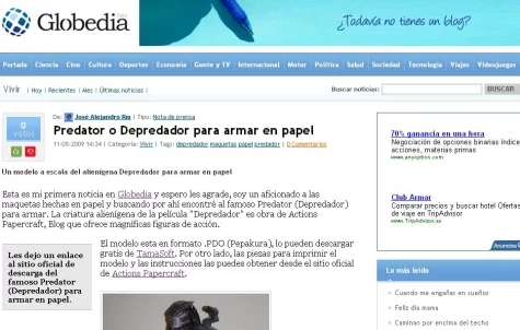 globedia Una noticia que subí a mi Globedia