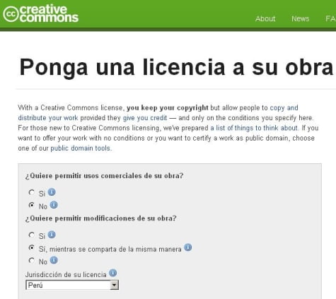 Primer paso, definir las dos preguntas y cliquear las opciones