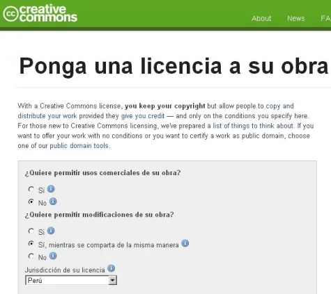 Primer paso, definir las dos preguntas y cliquear las opciones