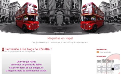 Un modelo de Blog de Iespana