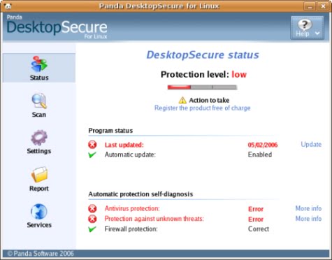 Panda DesktopSecure para Linux