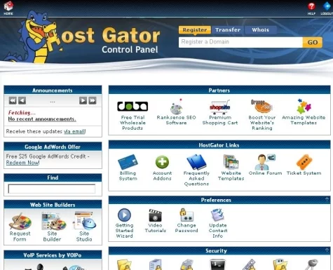 panel-de-control-de-hostgator Panel de control de HostGator