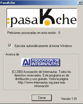 Pasakche en funcionamiento