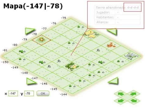 travian-tierras-para-fundar-aldeas Verificación de la distribución de la producción en tierras sin dueño