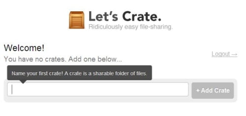 Herramienta de Crate para subir archivos