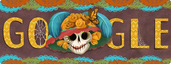 Logo de Google Día de Muertos.