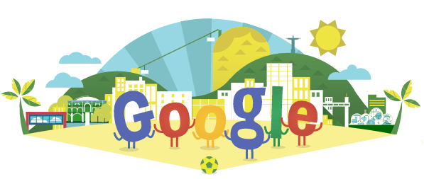 Google doodle, logo por el Mundial de Brasil