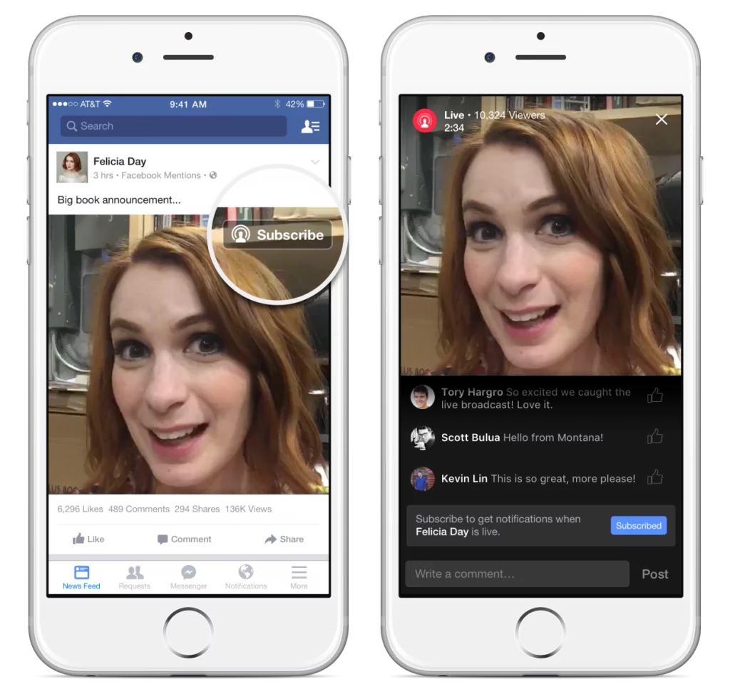 Facebook en vivo