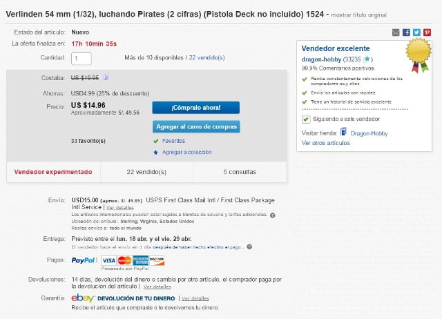 Ebay1 vendedor excelente