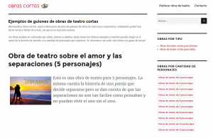 Obras cortas